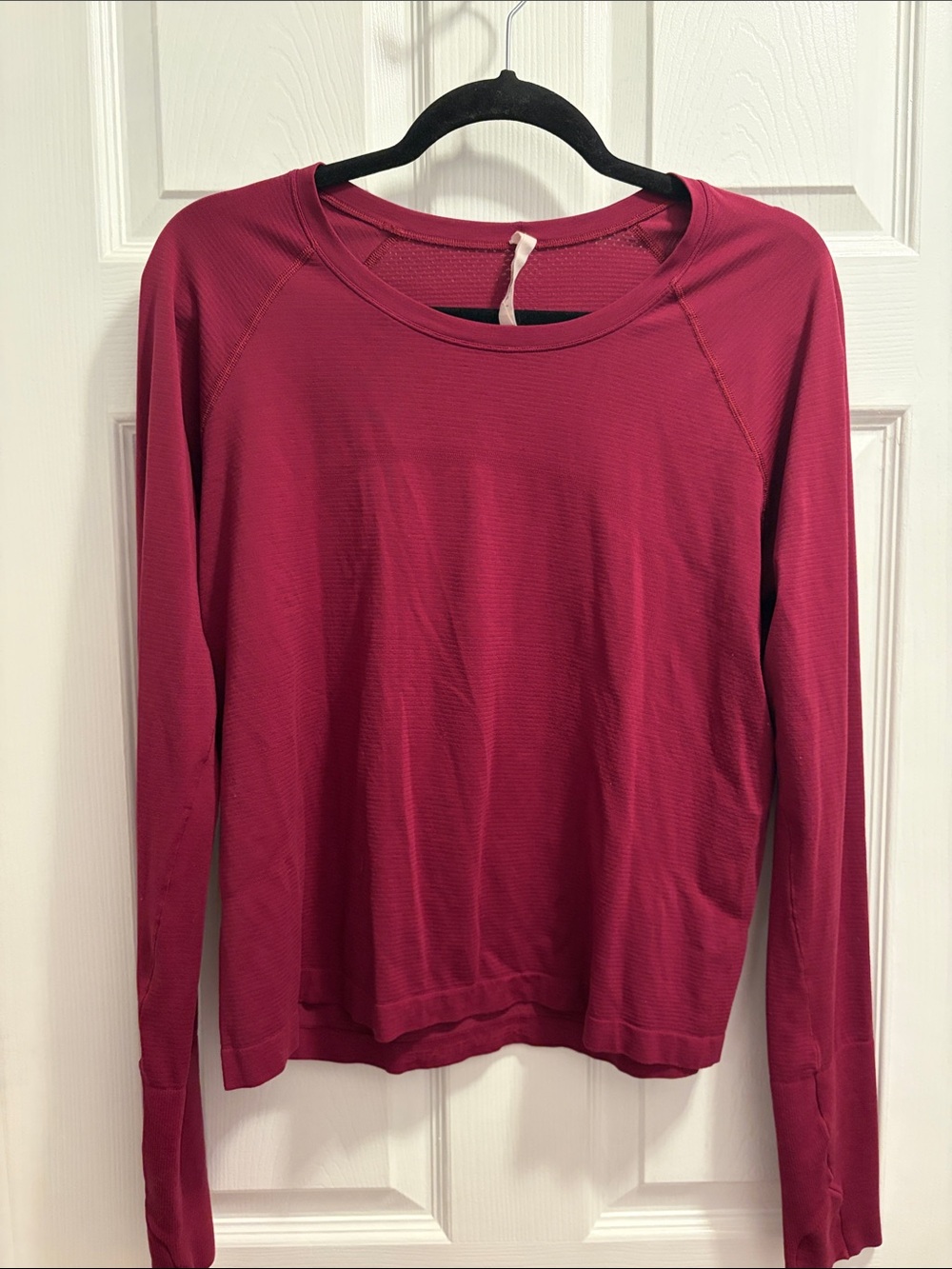 lululemon athletica Long Sleeve Top in Deep Wine